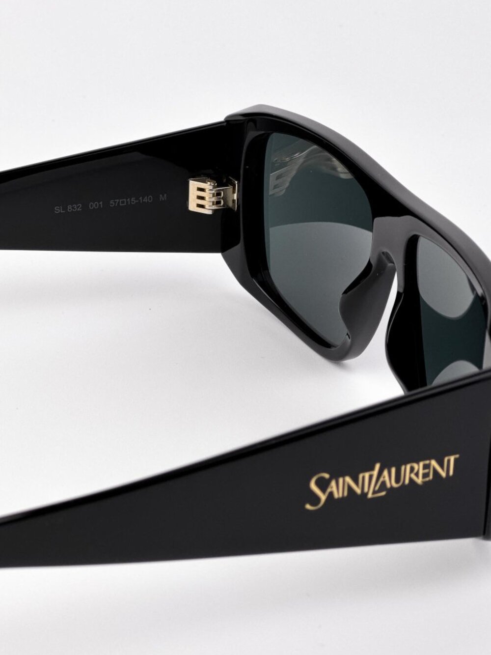 Saint Laurent SL832 001 Square Sunglasses – Black Grey Unisex Sunglasses - Picture 8 of 14